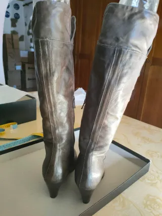 Stivali Nero Giardini grigi donna