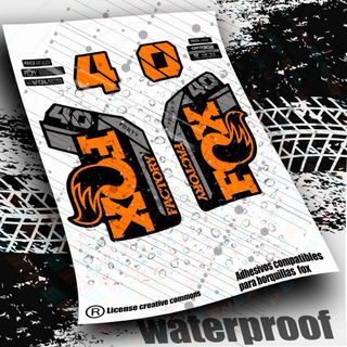 Pegatinas Horquilla Fox 40 Factory wp642