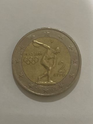 Moneda 2 Euros Atenas 2004 Olímpica