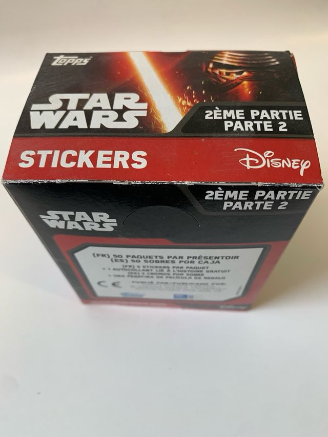 Caja Star Wars Topps Stickers 2ª Parte