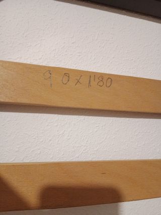 Somier de madera y metal