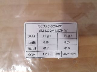 Cable Fibra Óptica 3m SC/APC