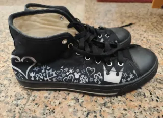 Scarpe custom Kingdom Hearts nere e bianche