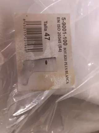 Botas agua blancas Paredes Tallas 43 44 46 47 48