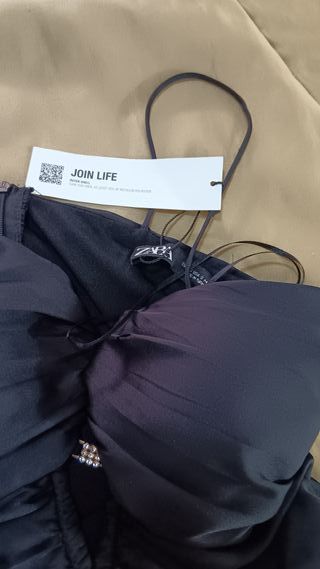 Vestido Zara Negro Fiesta