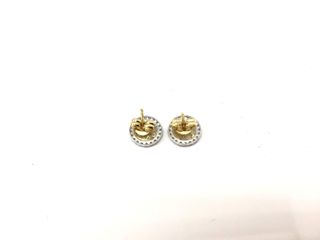 pendientes oro 18k con piedra