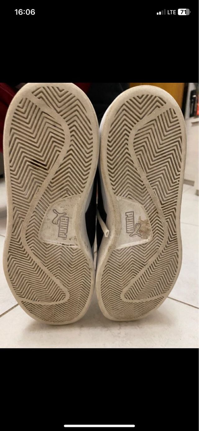 Scarpe Puma bianche e nere