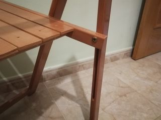 Silla plegable de madera