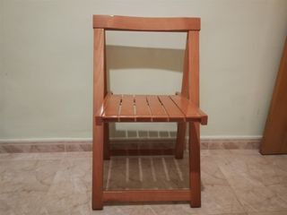 Silla plegable de madera