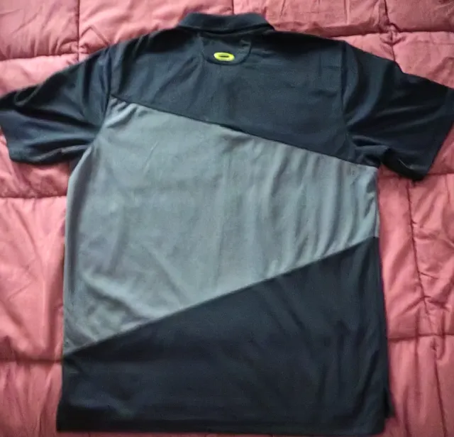 Polo Oakley Skull Gris y Amarillo