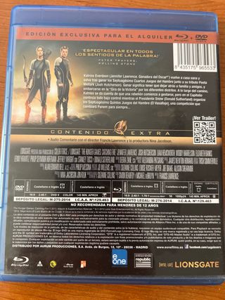Blu-ray Los Juegos del Hambre: En Llamas