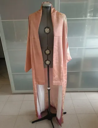 Kimono vintage giapponese rosa antico