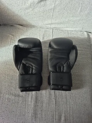 Guantes de boxeo Venum y espinilleras Buddha