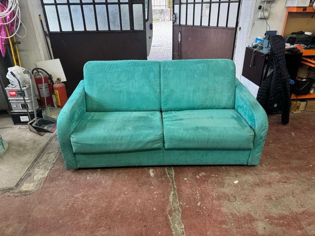 Divano letto turchese