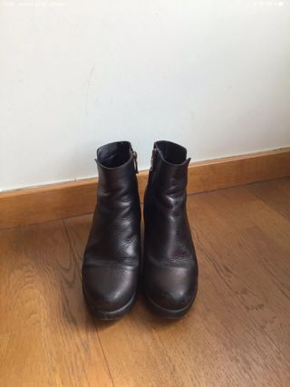 Botines negros de piel de Paula Urban