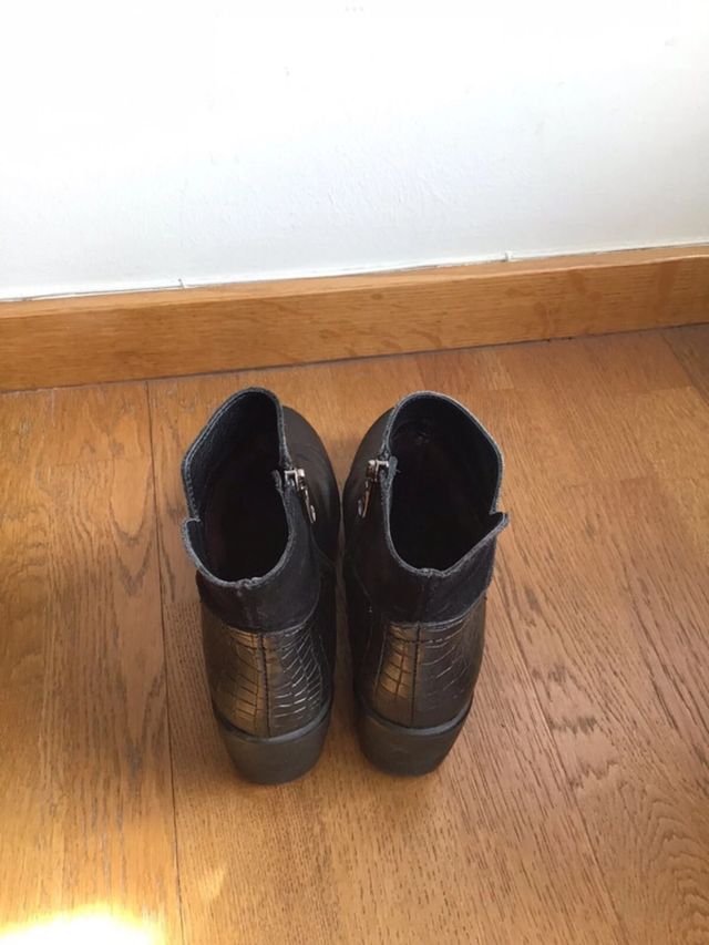 Botines negros de piel de Paula Urban