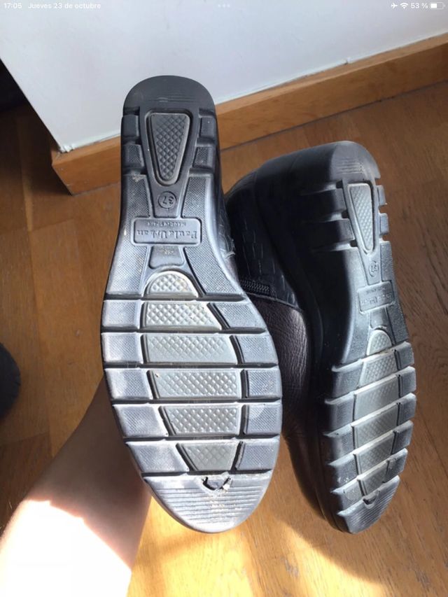 Botines negros de piel de Paula Urban