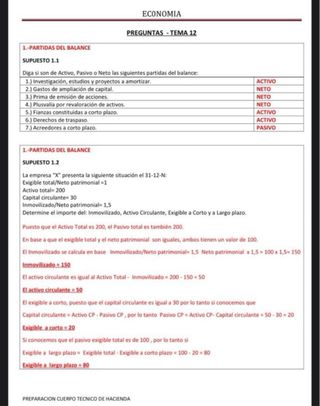 Economia. Técnico de Hacienda. THAC.