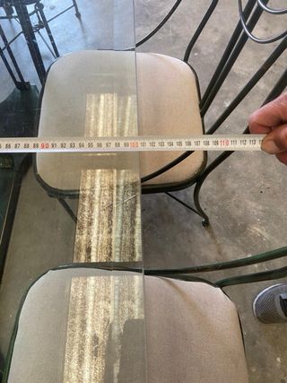 Mesa y 6 Sillas Forja Cristal