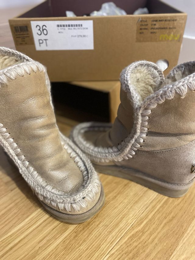 Botas MOU Beige Talla 36