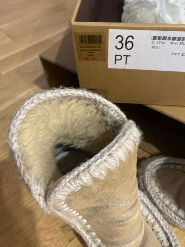 Botas MOU Beige Talla 36