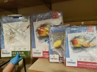 Blocchi Canson A3/A4 per Acquerello Acrilico 16 pz