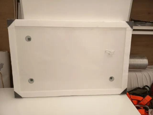 Espejo 500x800 Liso C/Trasera Canto Alum