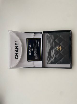 Tarjetero Chanel Negro