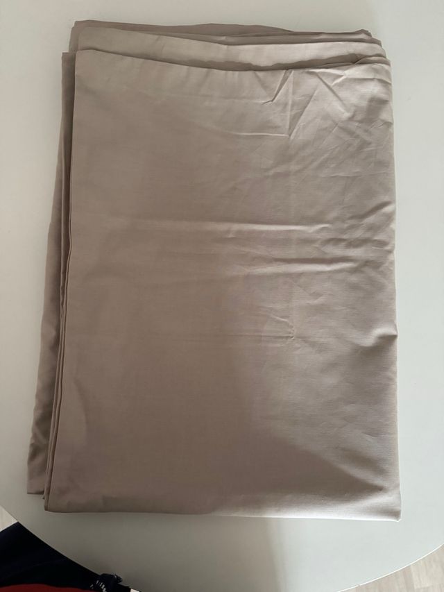 Funda Nórdica Lisa Beige Cama 90 100% algodón