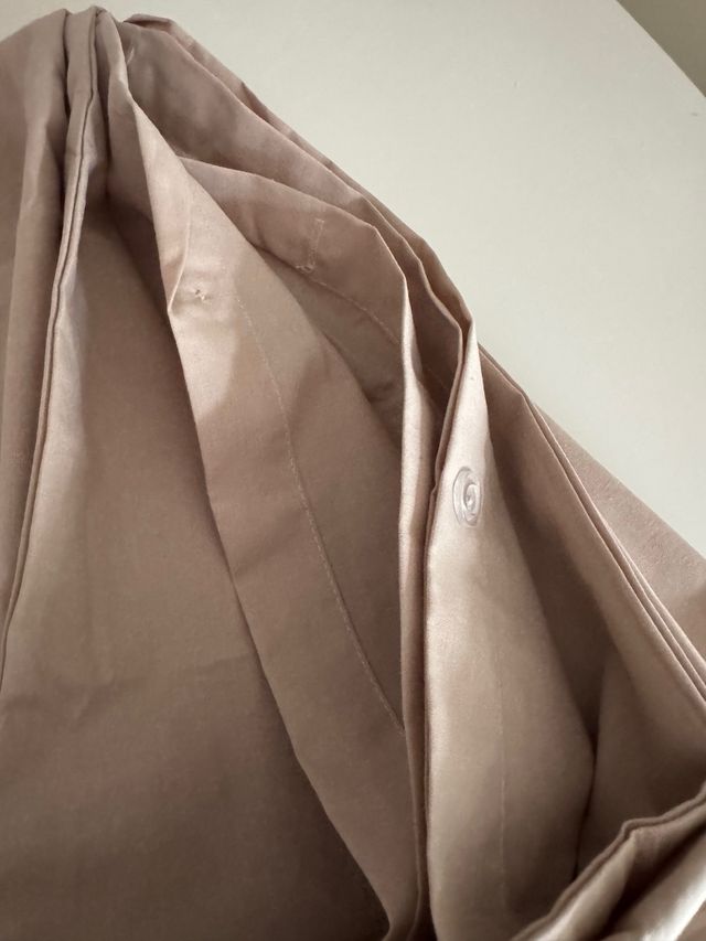 Funda Nórdica Lisa Beige Cama 90 100% algodón