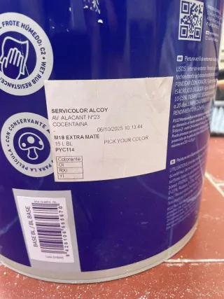 Bote de pintura Isaval M18 extra mate