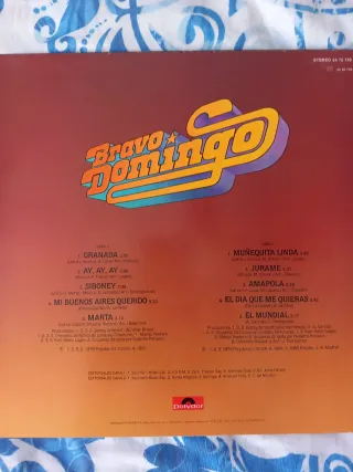 2 Vinilos Plácido Domingo