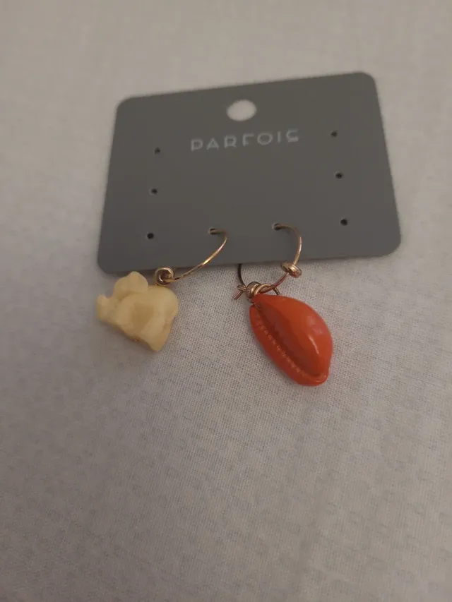 Pendientes Parfois elefante y concha
