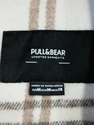 Sobrecamisa de franela Pull&Bear cuadros M