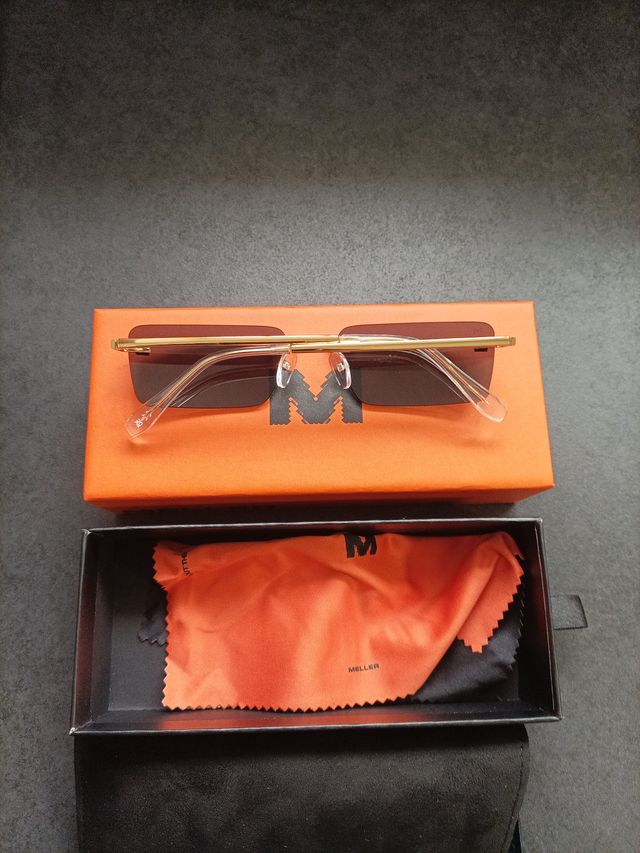 Gafas de sol Muller sin montura doradas