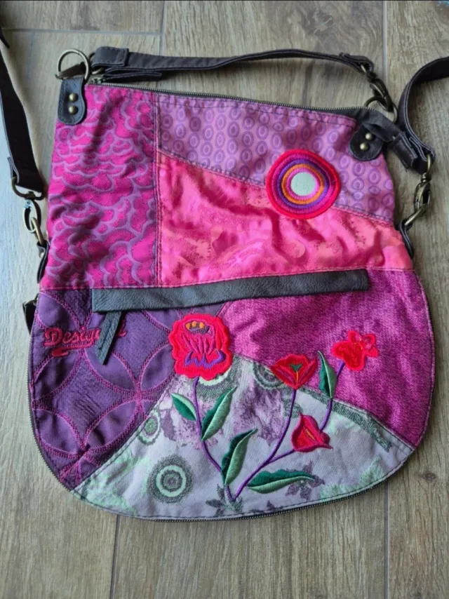 Borsa a tracolla Desigual floreale multicolor