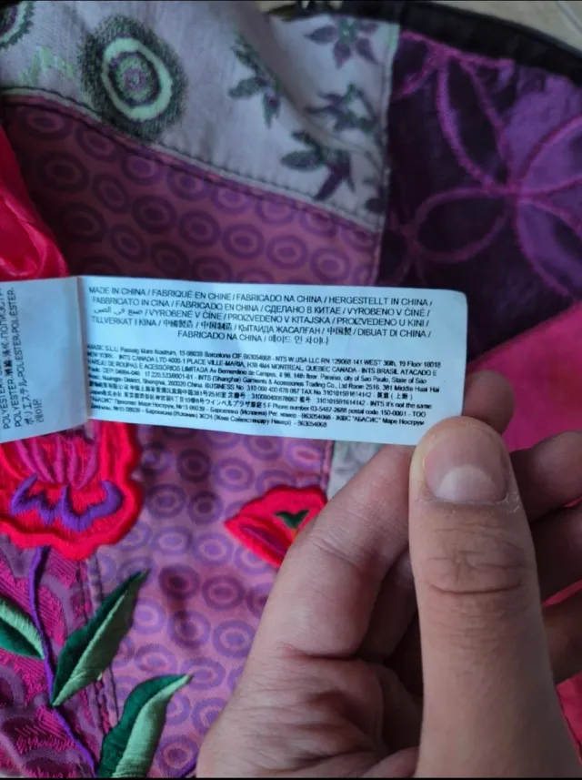 Borsa a tracolla Desigual floreale multicolor