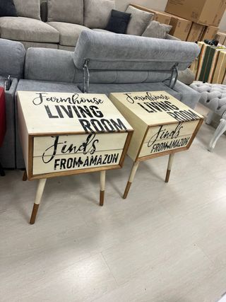 2 mesitas vintage 2 cajones