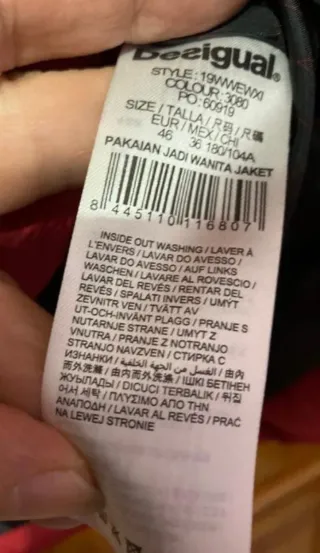 Cazadora Desigual Talla 46.NUEVA