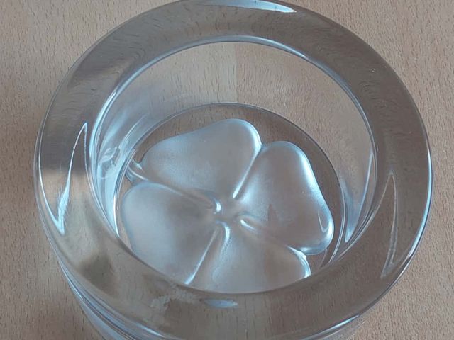 Posacenere RCR Cristallo Vintage Quadrifoglio