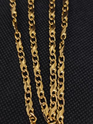 Cadena oro 18k barbada y fantasía051-02-00419