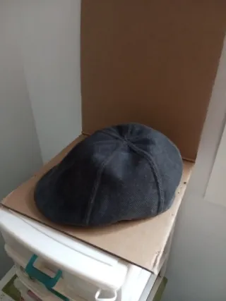 Boina Gorra Hombre Negra Gris talla L/XL