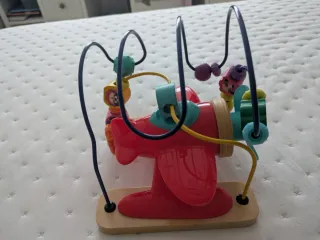 Avión psicomotricidad madera