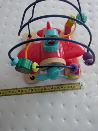 Avión psicomotricidad madera