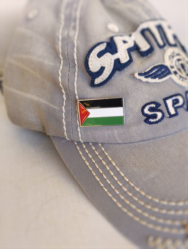 Pin broche bandera Palestina. De Acero