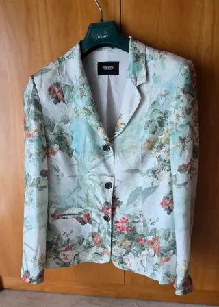 Chaqueta Simorra floral lino