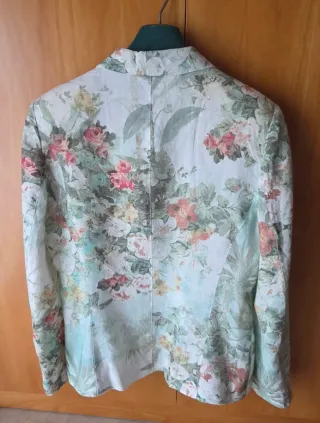 Chaqueta Simorra floral lino