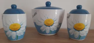 Tris barattoli ermetici ceramica