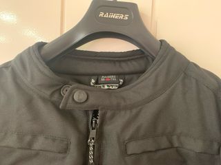 Chaqueta Moto RAINERS Negra Talla Grande Nueva
