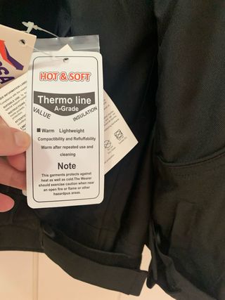 Chaqueta Moto RAINERS Negra Talla Grande Nueva